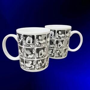 Disney Mickey & Goofy Grid Mugs by Zrike (2set)
